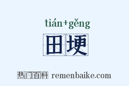 田埂是什么意思的图片
